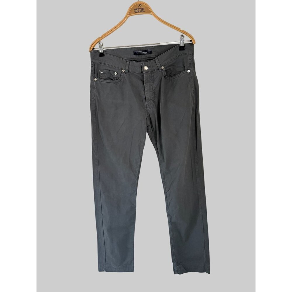 Harmont & Blaine Gray Slim Fit Cotton Blend Chinos Mens Pants Size 48 Made In It